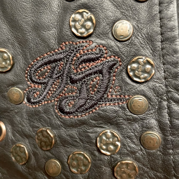 Harley Davidson lambskin Vest with embellishments - Picture 6 of 11